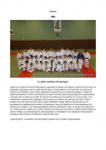 Le judo continue de partager 
