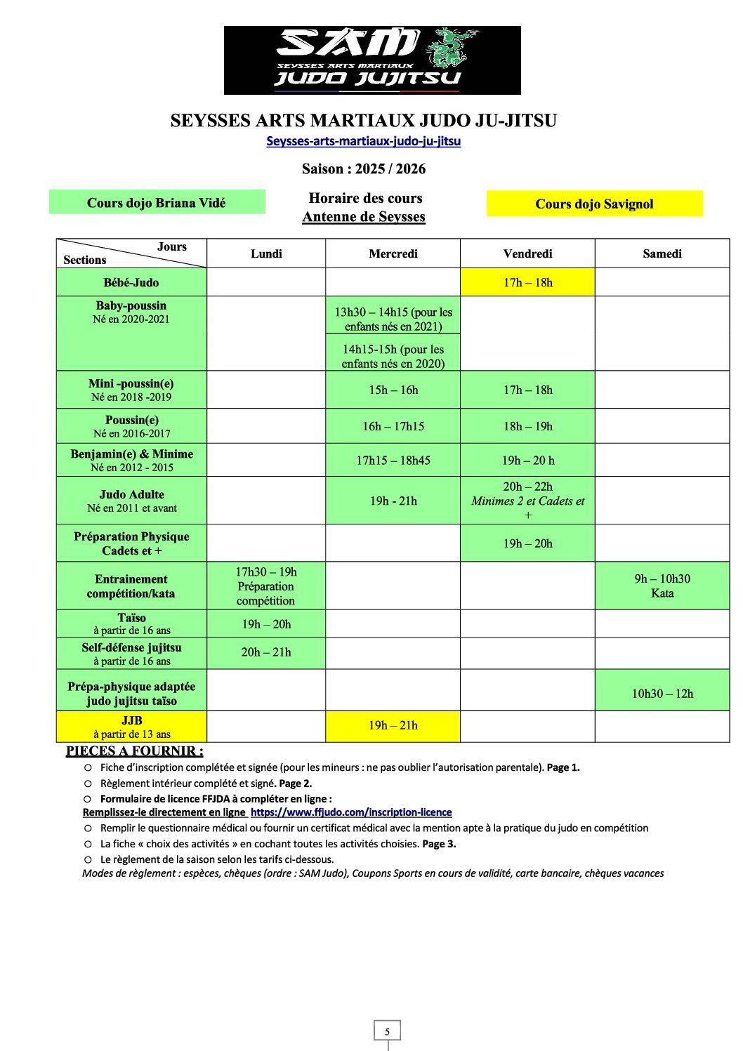 dossier inscription dernière version 2026 2027 (1) horaires